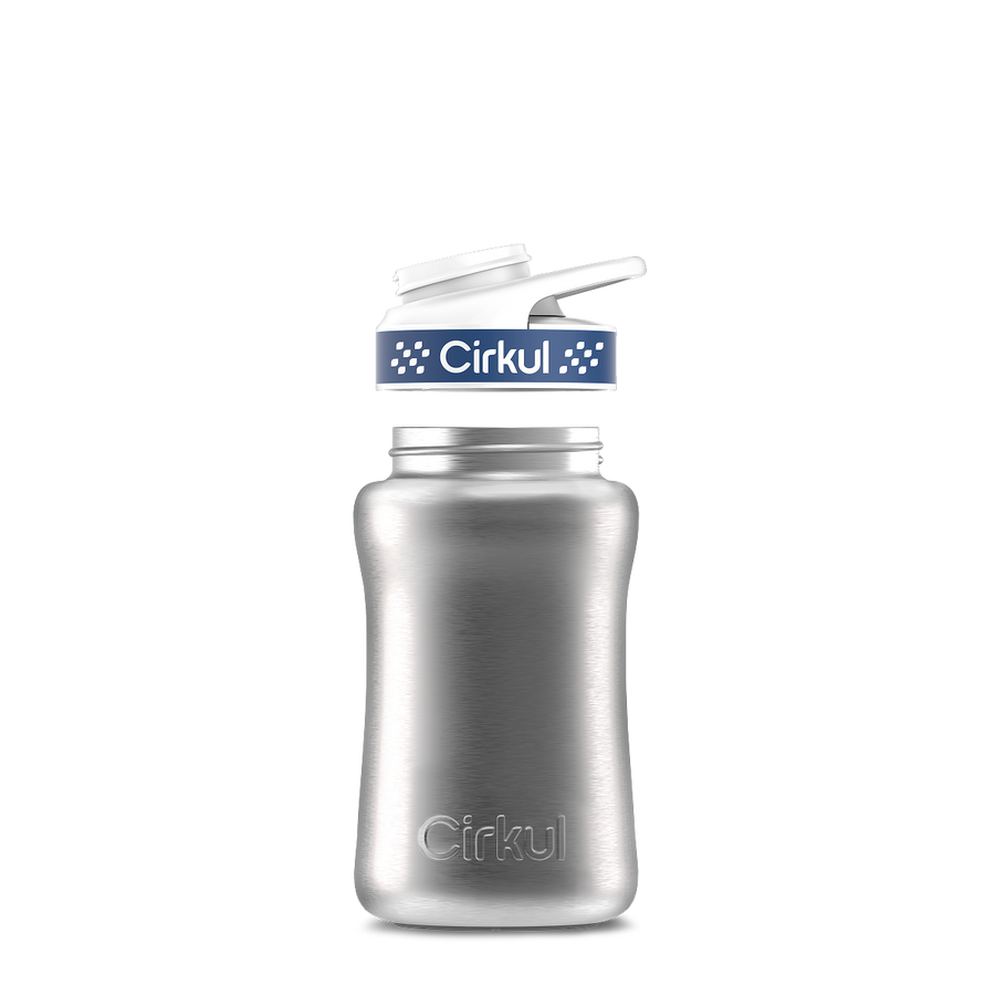 12oz. Stainless Steel Bottle & Comfort Grip Lid
